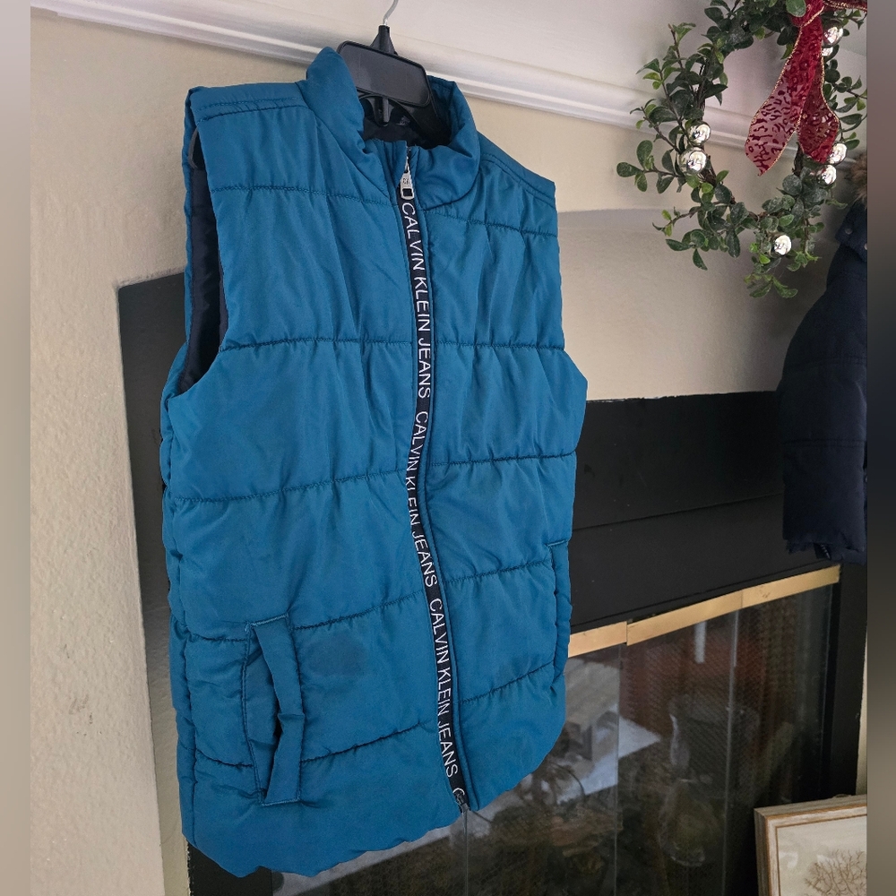 Calvin Klein Jeans Blue Puffer Vest